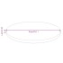 Tablero de mesa redonda madera de roble marrón claro Ø70x1,5