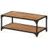 Mesa de centro de madera maciza acacia 90x45x35