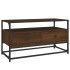 Mueble para TV madera contrachapada roble marrón 80x35x45