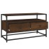 Mueble para TV madera contrachapada roble marrón 80x35x45