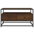 Mueble para TV madera contrachapada roble marrón 80x35x45