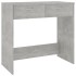 Escritorio de madera contrachapada gris hormigón 80x40x75