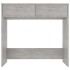 Escritorio de madera contrachapada gris hormigón 80x40x75