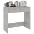 Escritorio de madera contrachapada gris hormigón 80x40x75