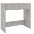 Escritorio de madera contrachapada gris hormigón 80x40x75
