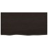Estante pared madera roble tratada marrón oscuro 80x40x(2-4)