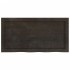 Estante pared madera roble tratada marrón oscuro 80x40x(2-4)