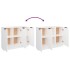 Aparador de madera contrachapada blanco 90,5x30x70
