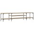 Mueble TV madera ingeniería y hierro roble sonoma 201x35x45