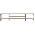 Mueble TV madera ingeniería y hierro roble sonoma 201x35x45