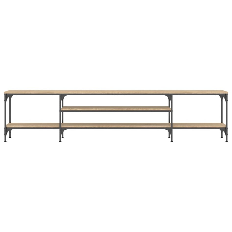 Mueble TV madera ingeniería y hierro roble sonoma 201x35x45