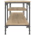 Mueble TV madera ingeniería y hierro roble sonoma 201x35x45