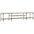 Mueble TV madera ingeniería y hierro roble sonoma 201x35x45