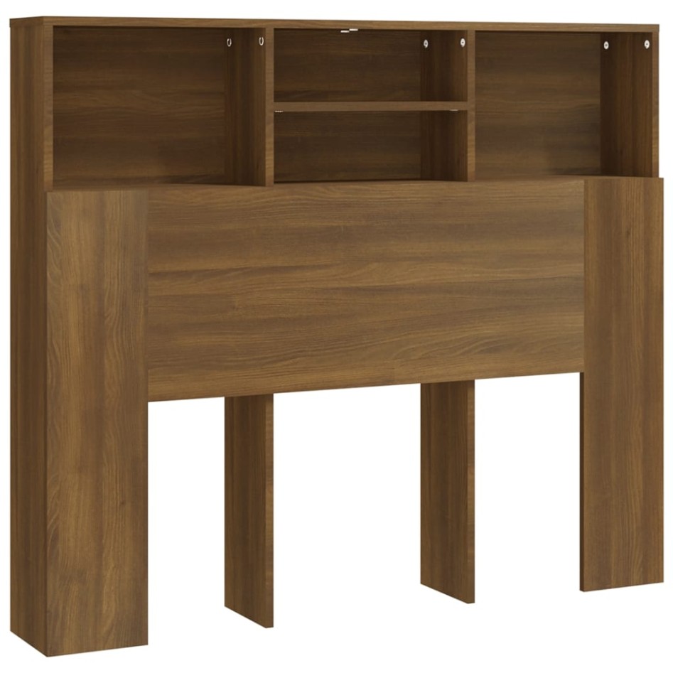 Mueble cabecero marrón roble 120x19x103,5