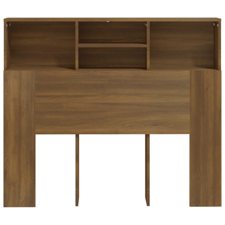 Mueble cabecero marrón roble 120x19x103,5