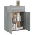 Aparador de madera contrachapada gris Sonoma 60x30x75