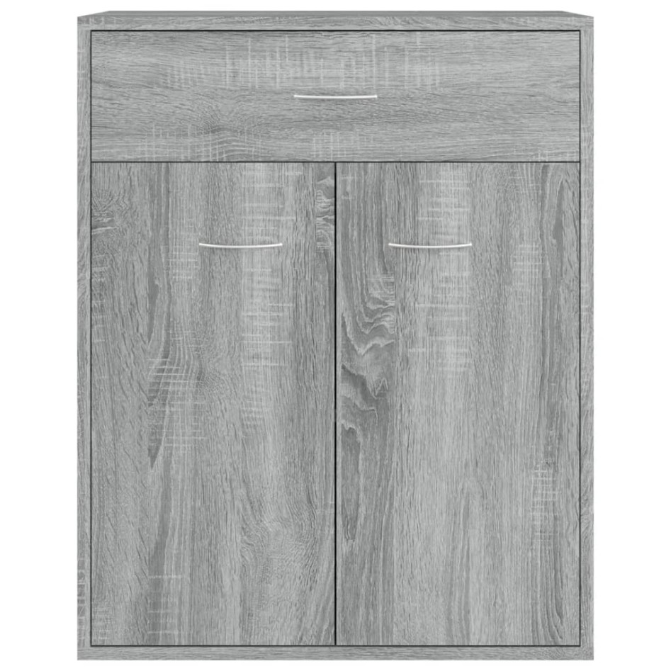 Aparador de madera contrachapada gris Sonoma 60x30x75