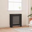 Cubierta para radiador MDF negro 78 cm