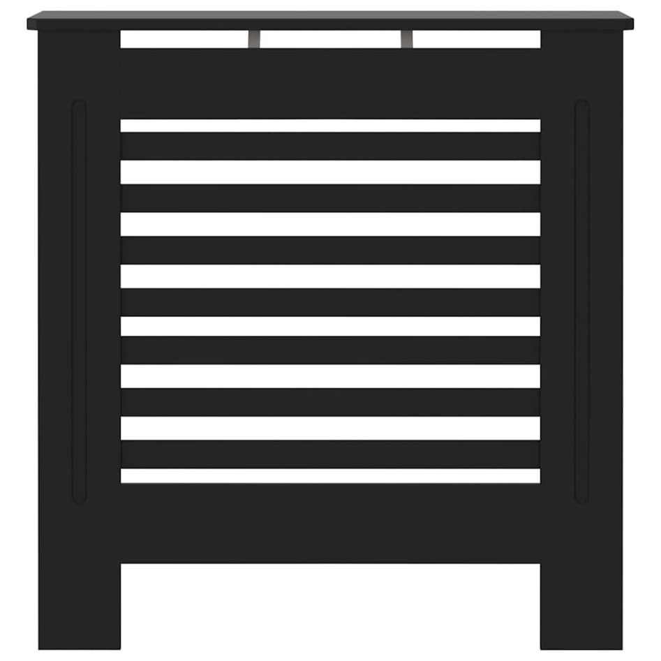 Cubierta para radiador MDF negro 78