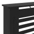 Cubierta para radiador MDF negro 78