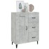 Aparador de madera contrachapada gris hormigón 69,5x34x90