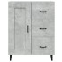 Aparador de madera contrachapada gris hormigón 69,5x34x90