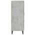 Aparador de madera contrachapada gris hormigón 69,5x34x90