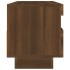 Mueble de TV con luces LED marrón roble 100x35x40