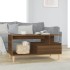 Mesa de centro madera contrachapada roble marrón 90x49x45