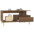 Mesa de centro madera contrachapada roble marrón 90x49x45