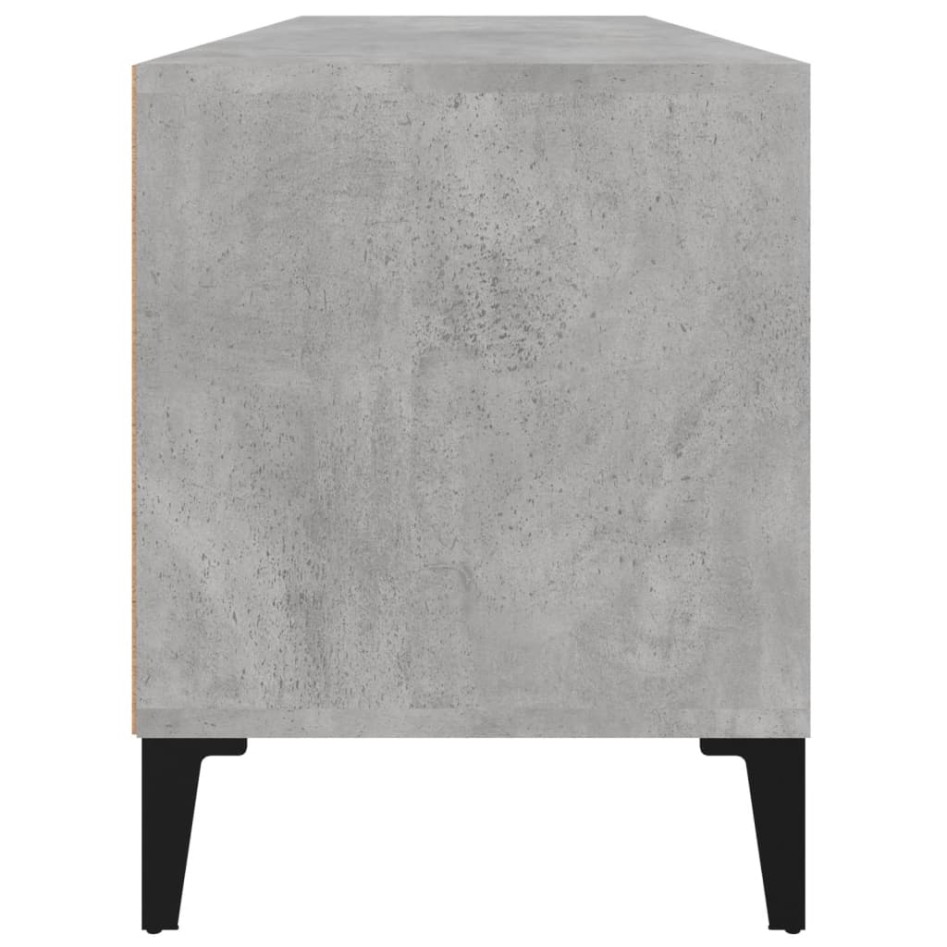 Mueble de TV madera contrachapada gris hormigón