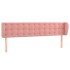 Cabecero de terciopelo rosa 163x23x78/88