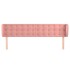 Cabecero de terciopelo rosa 163x23x78/88
