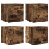 Muebles para TV de pared 4 uds roble ahumado 30,5x30x30
