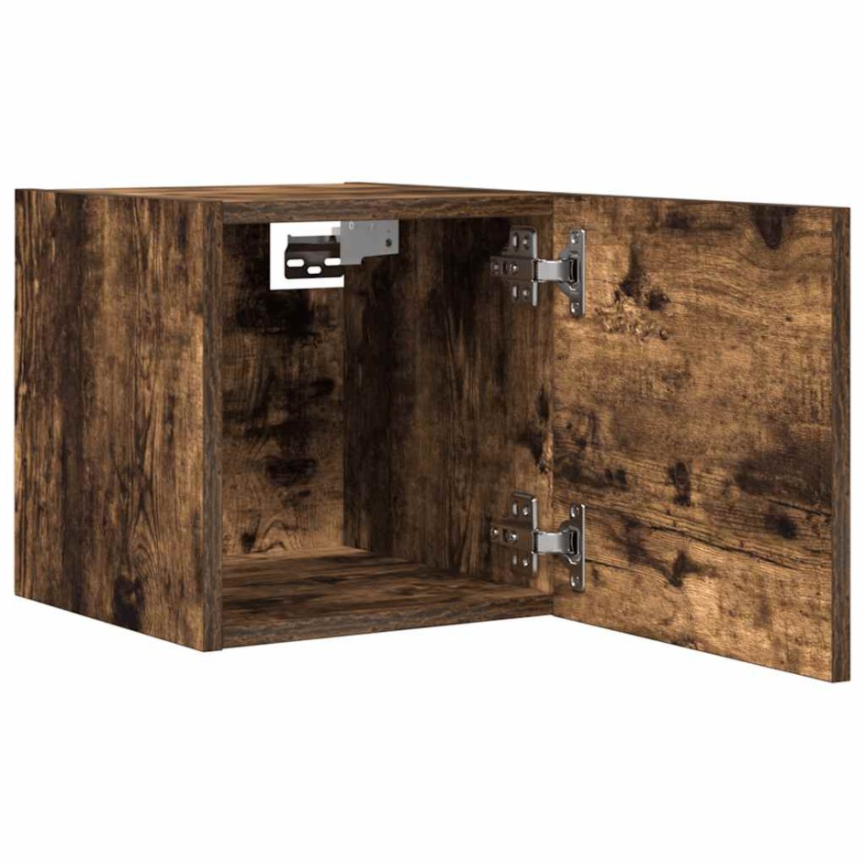 Muebles para TV de pared 4 uds roble ahumado 30,5x30x30