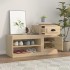 Mueble zapatero madera contrachapada roble Sonoma 100x42x60