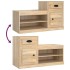 Mueble zapatero madera contrachapada roble Sonoma 100x42x60