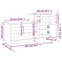 Mueble zapatero madera contrachapada roble Sonoma 100x42x60