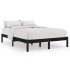 Estructura de cama doble sin colchón madera maciza