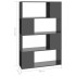 Estantería/divisor de espacios gris brillo 80x24x124,5