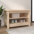 Banco zapatero de madera de pino maciza 70x38x45,5