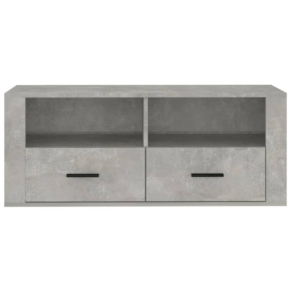 Mueble para TV contrachapada gris hormigón 100x35x40