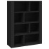 Aparador de madera contrachapada negro 80x30x106