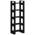 Estantería/divisor de espacios madera maciza negro 60x35x160