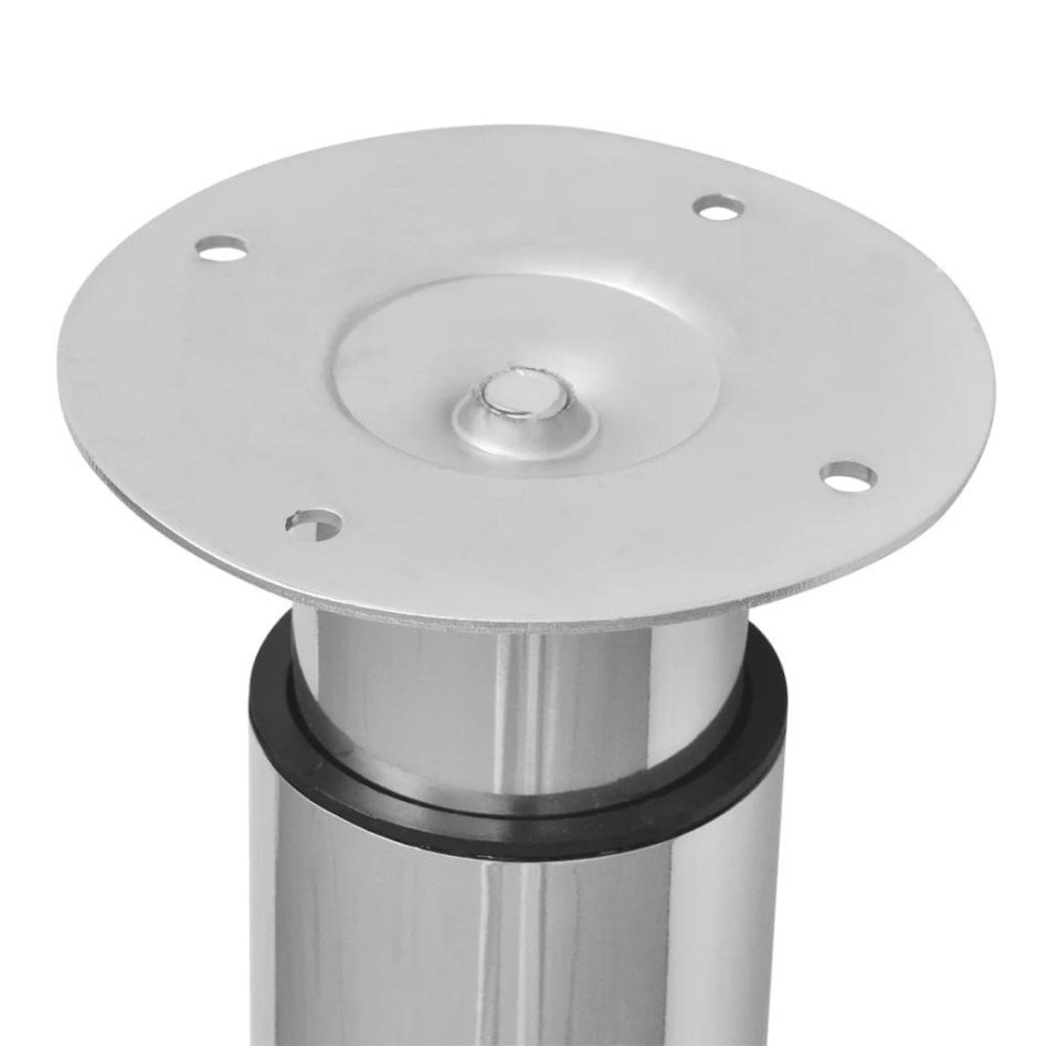 Patas de mesa telescópicas  2 unidades cromo 710 mm-1100