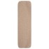 Alfombrillas de escalera 15 uds beige rectangular 75x20