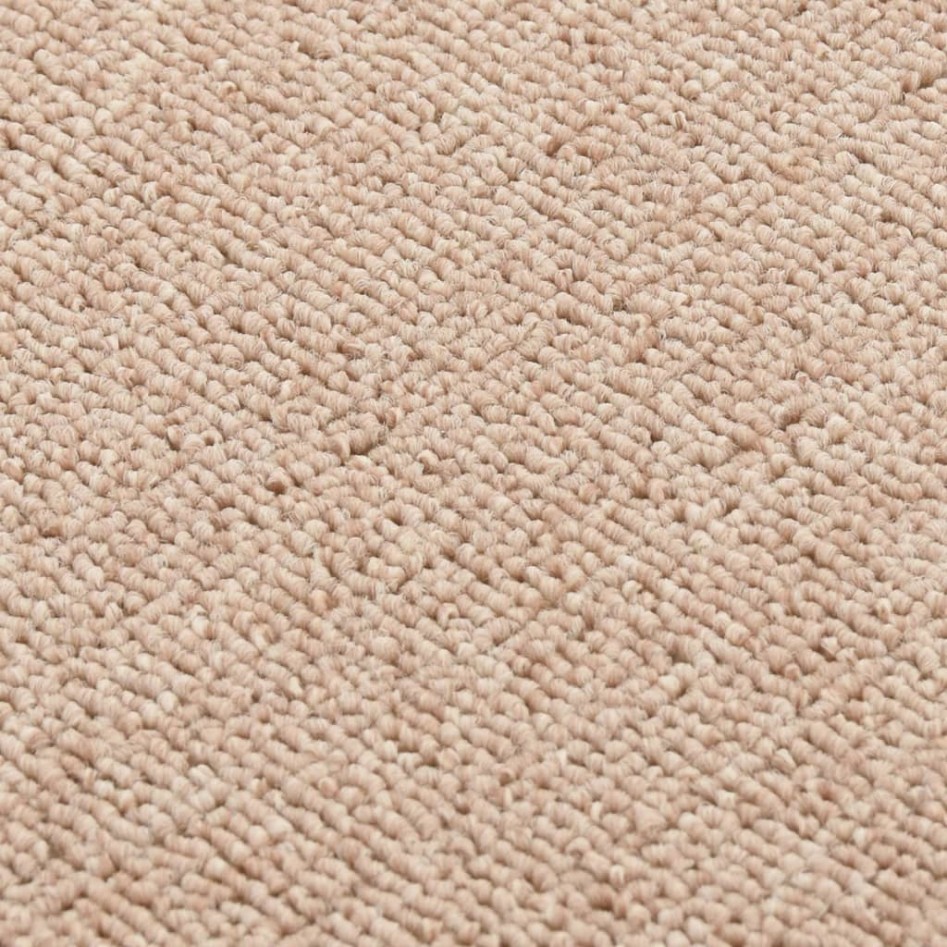 Alfombrillas de escalera 15 uds beige rectangular 75x20