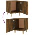 Mesitas de noche 2 uds madera contrachapada color roble