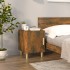 Mesitas de noche 2 uds madera contrachapada color roble