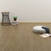 Lamas para suelo autoadhesivas PVC marrón natural 4,46 m² 3 mm